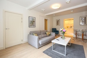 Familieleilighet, 2 soverom, ikke-røyk, kjøkken | Oppholdsområde