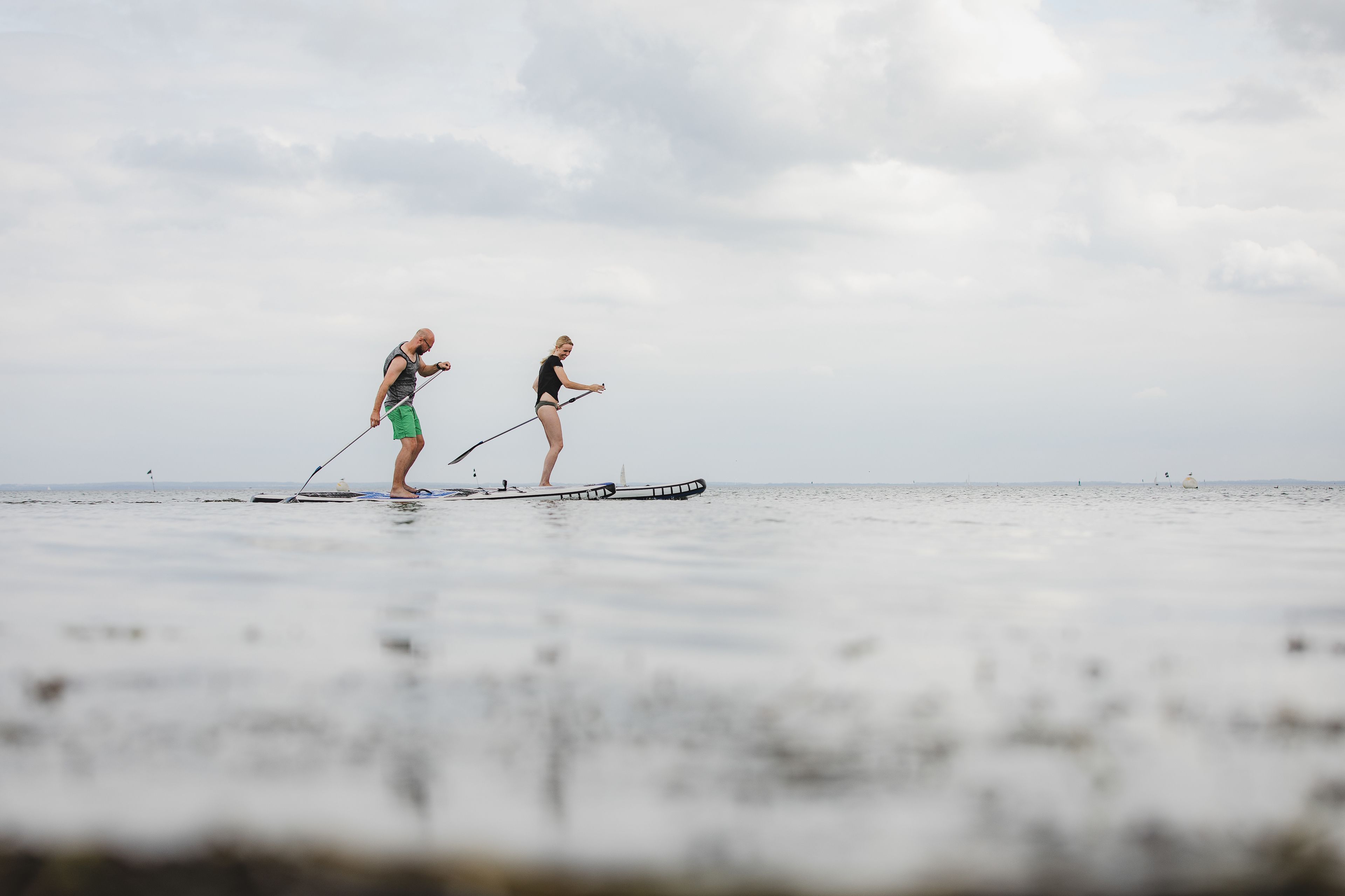 private beach, beach towels, sailing
