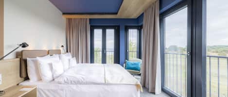 1 Schlafzimmer, hochwertige Bettwaren, Daunenbettdecken, Zimmersafe