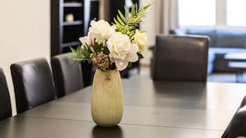 Luxury Apartment | Living area | 40-inch LED TV with digital channels, TV