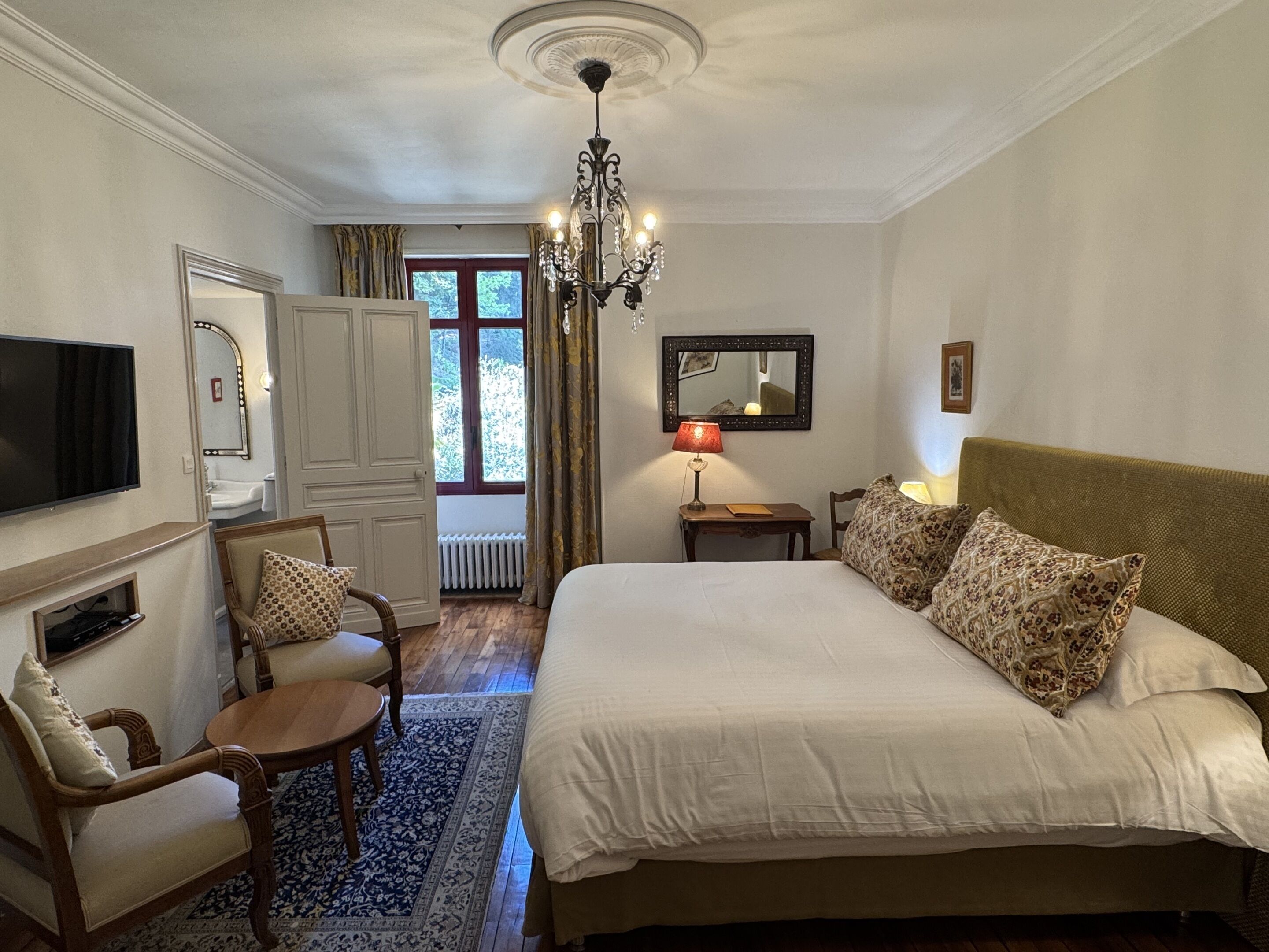 Habitación estándar doble, baño privado, vistas al jardín (Marqueyssac)