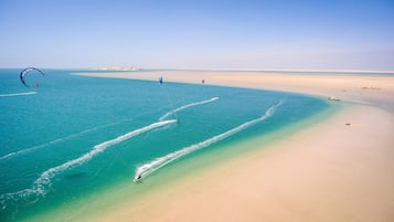 Vlak bij het strand