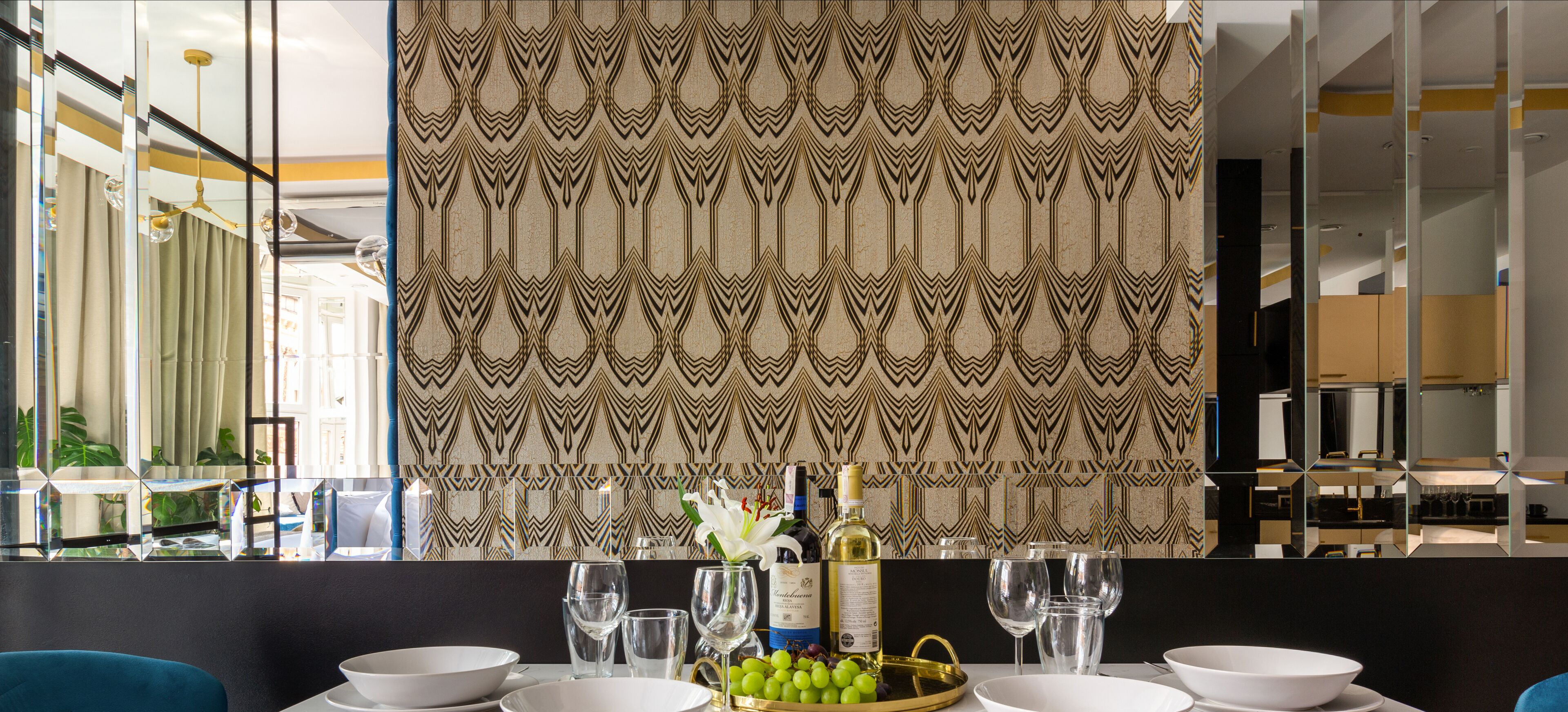 luxury apartment, 2 bedrooms, bathtub, city view | premium bedding, individually decorated, individually furnished, desk