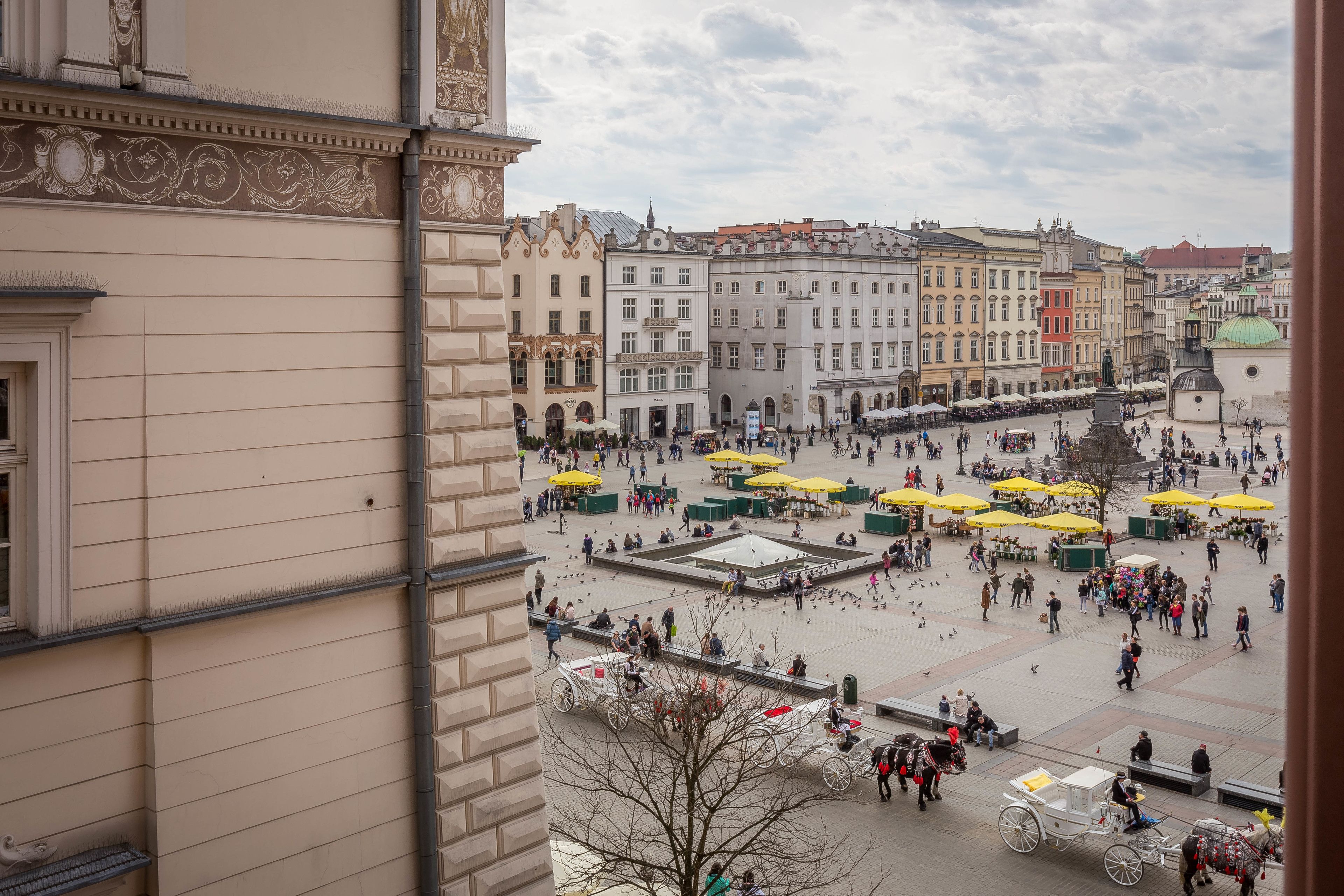 executive studio, 1 queen bed with sofa bed, kitchenette, city view | view from room