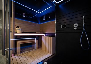 Een sauna, een stoombad