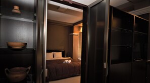 Presidentieel appartement, 1 slaapkamer | Luxe beddengoed, een minibar, individueel gedecoreerd