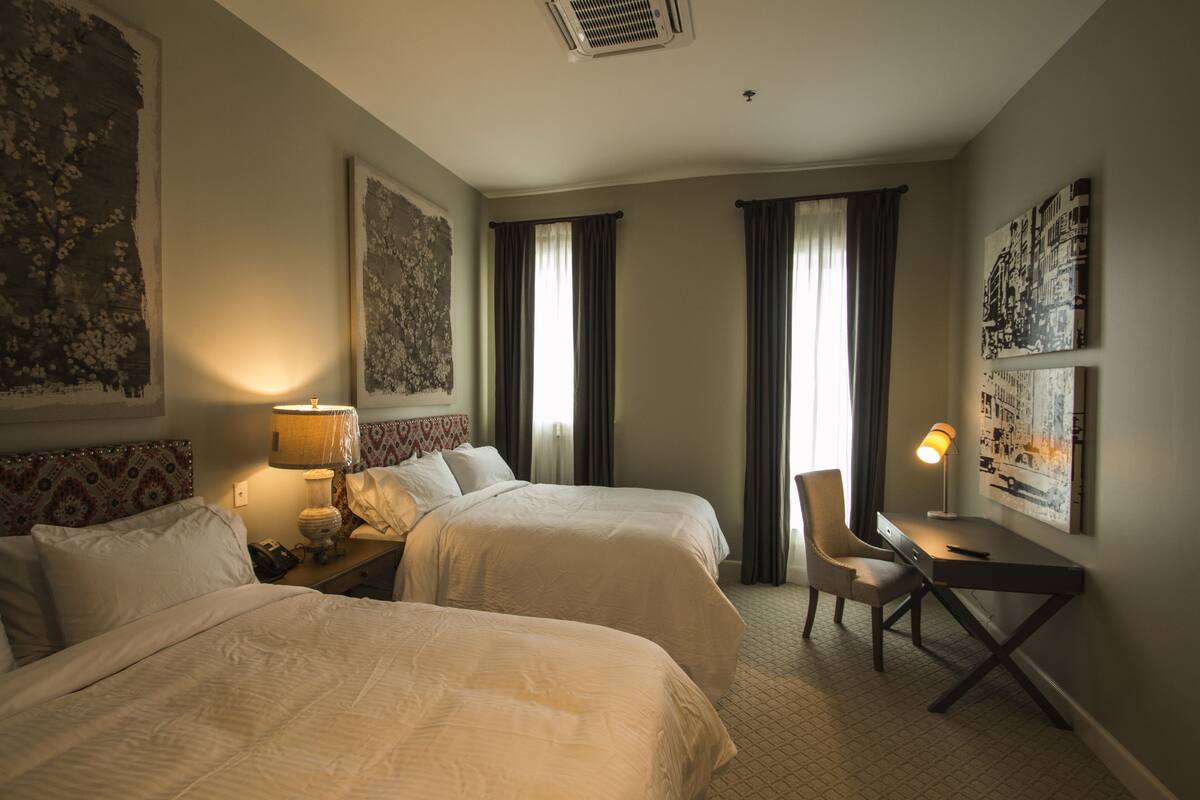 luxury room, 2 queen beds | egyptian cotton sheets, premium bedding, pillow-top beds, desk