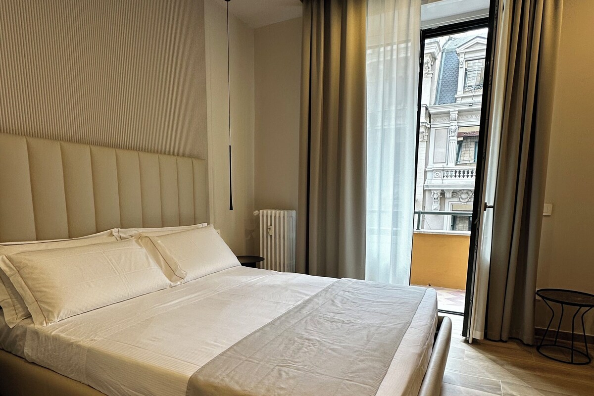 Standaard kamer, balkon | Italiaanse Frette-lakens, luxe beddengoed, donsdekens, pillowtop-bedden