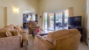 Luxury Villa, 3 Bedrooms, Garden View | Living room