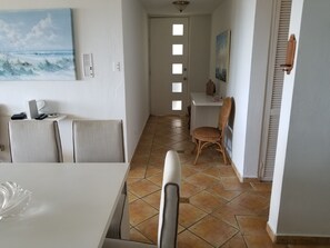 Exclusive Triple Room, 3 Bedrooms, Beach View, Beachfront | Living room | 42-inch flat-screen TV with digital channels, TV, DVD player - Oceansound Suites (Luquillo)