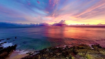 Na praia