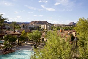 Outdoor pool, a heated pool - POOL VIEW, updated 2 bedroom Viera condo at Lake Las Vegas! (Henderson)