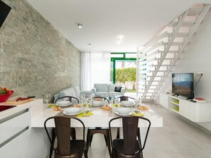 Dining - Beachfront Las Burras FA03 by VillaGranCanaria (Maspalomas)