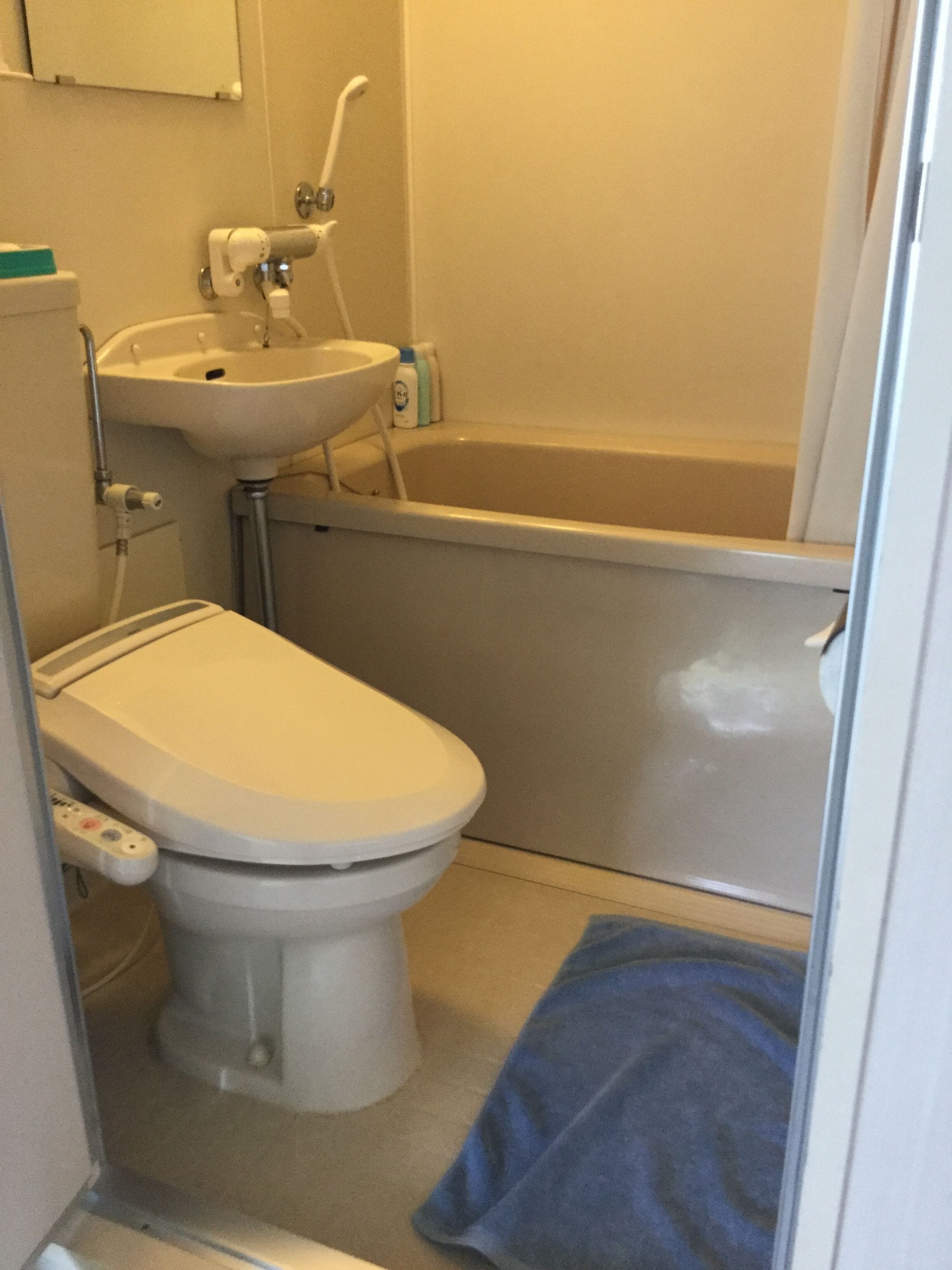 twin room | bathroom | free toiletries, hair dryer, slippers, electronic bidet