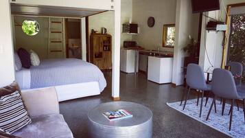 Blackout curtains, iron/ironing board, free WiFi, bed sheets