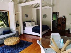 Premium Cottage, Garden View, Garden Area | Blackout drapes, iron/ironing board, free WiFi, bed sheets