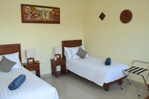 Deluxe Twin Room, 2 Twin Beds, Pool View | 1 bedroom, premium bedding, in-room safe, desk