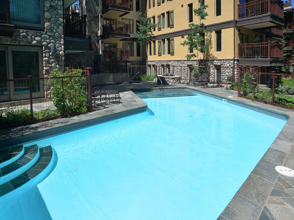 A heated pool