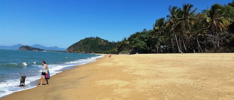 Beach nearby, white sand