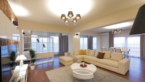 Penthouse Apartment with spa access included | Wohnzimmer