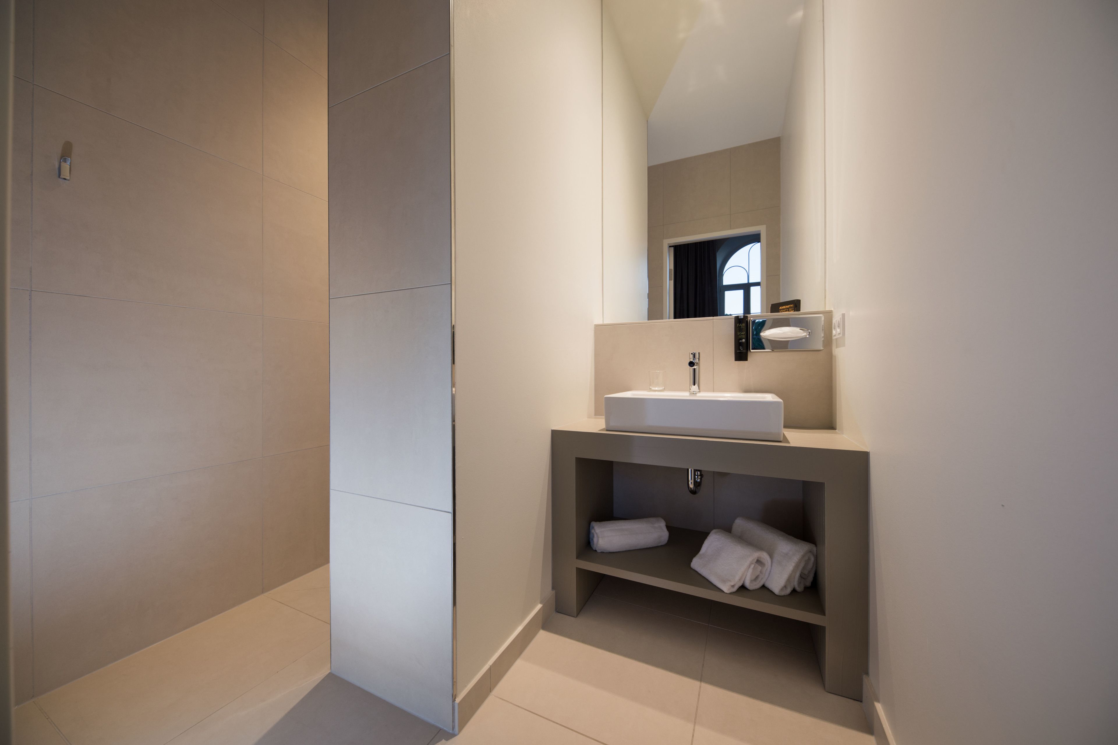 shower, free toiletries, hair dryer, bathrobes