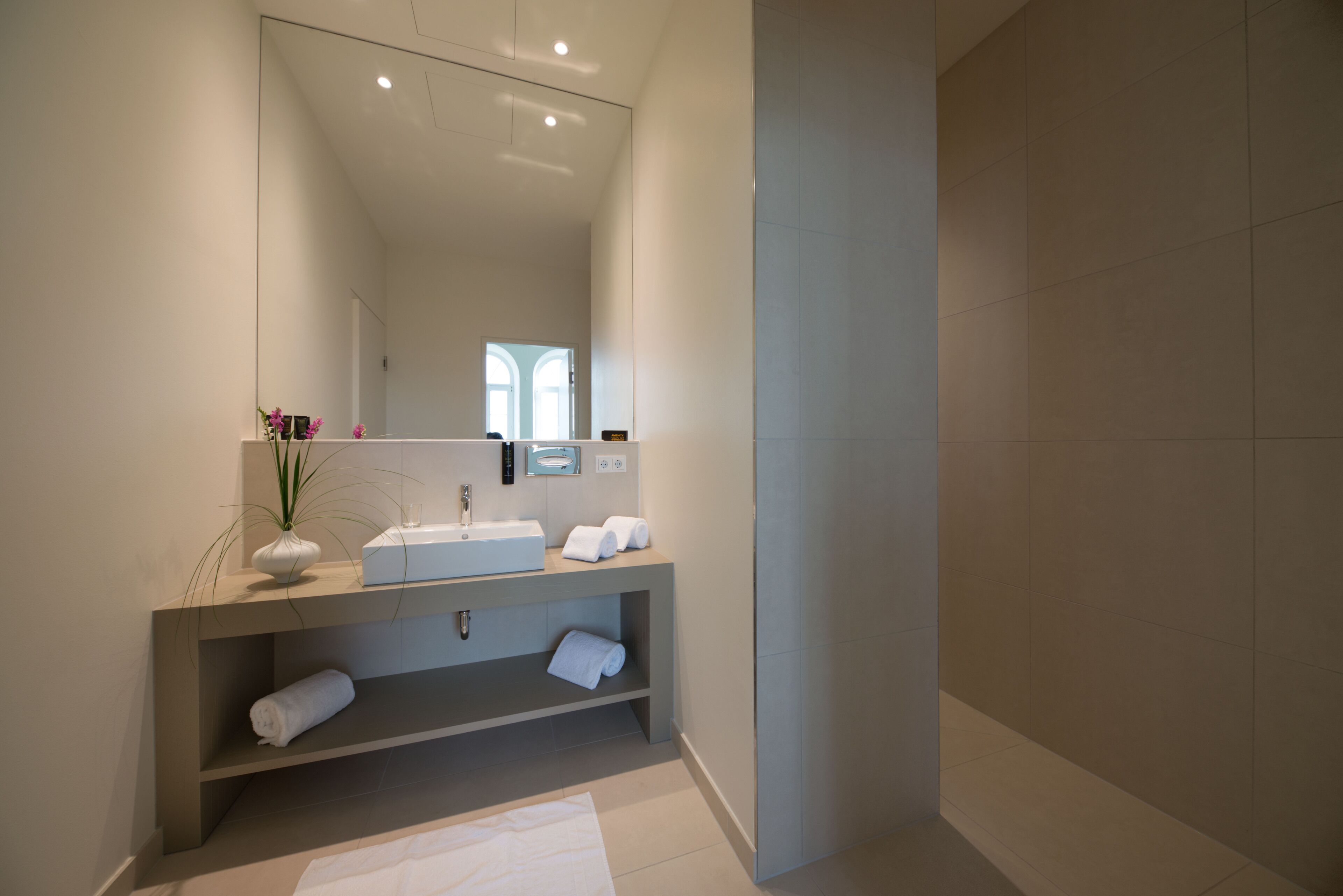 single room | bathroom | shower, free toiletries, hair dryer, bathrobes
