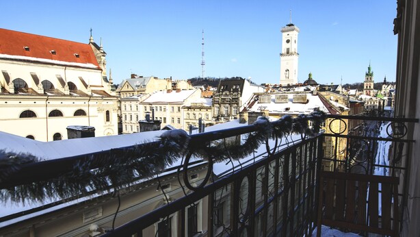 View from property - Ratusha apartment (Lviv)