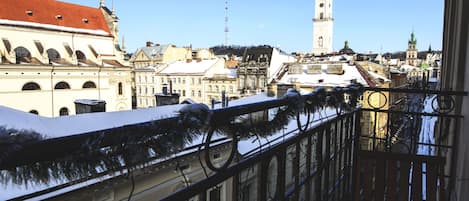 Vue depuis lâhĂ©bergement