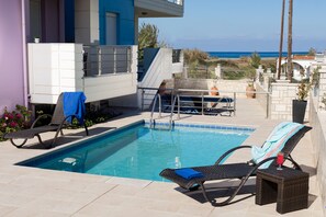 Villa, privézwembad, uitzicht op zee (Hera) | Terras