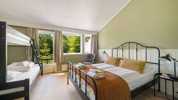 Blackout curtains, iron/ironing board, free WiFi, bed sheets