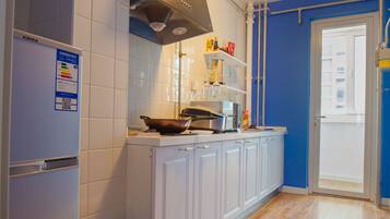 Deluxe-Apartment | Eigene Kochnische | Kühlschrank, Mikrowelle, Ofen, Wasserkocher