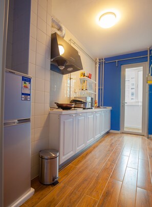 Deluxe-Apartment | Eigene Kochnische | Kühlschrank, Mikrowelle, Ofen, Wasserkocher