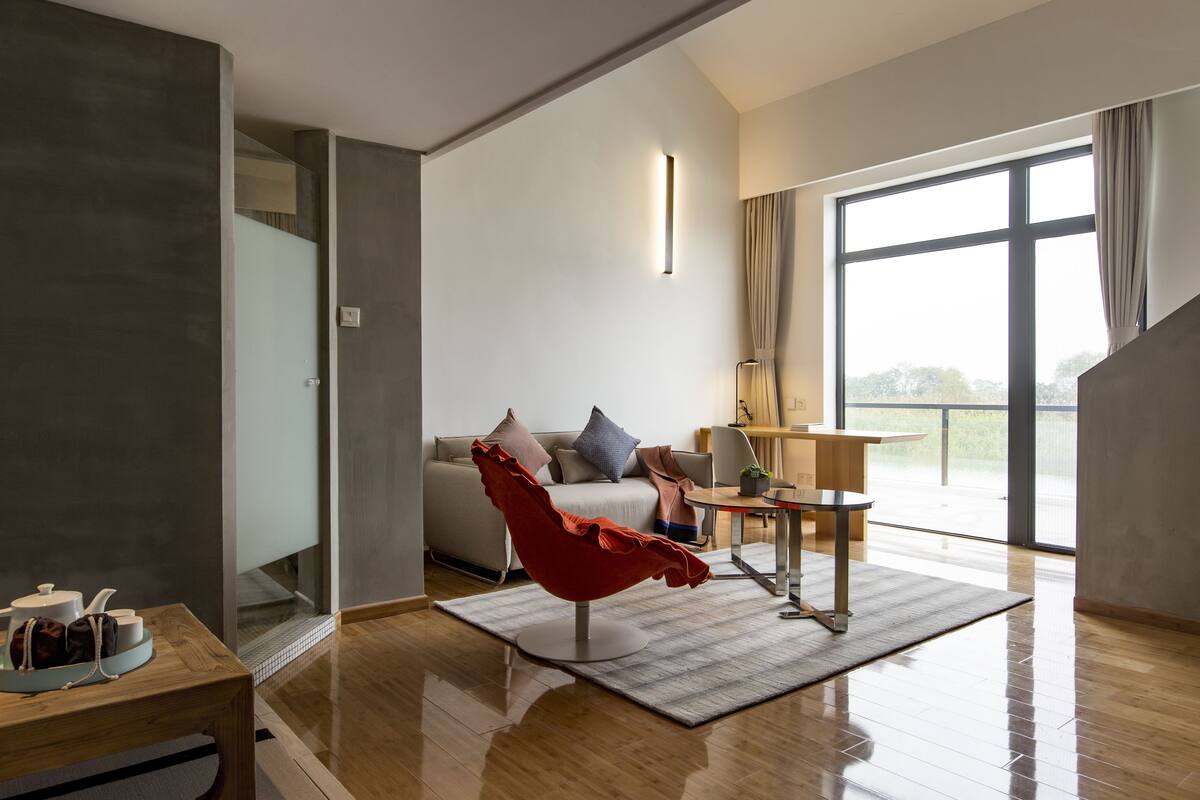 Dúplex, Terraza | 1 habitación, ropa de cama de alta calidad, minibar y escritorio