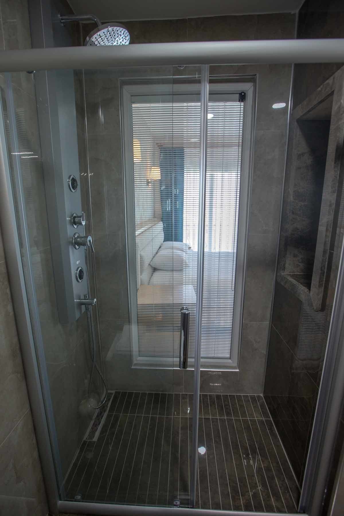 deluxe double room | bathroom shower