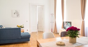 公寓, 1 间卧室 | 起居区 | 平板电视