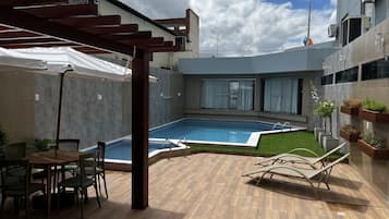 Indoor pool, outdoor pool