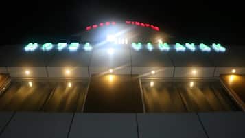Front of property – evening/night