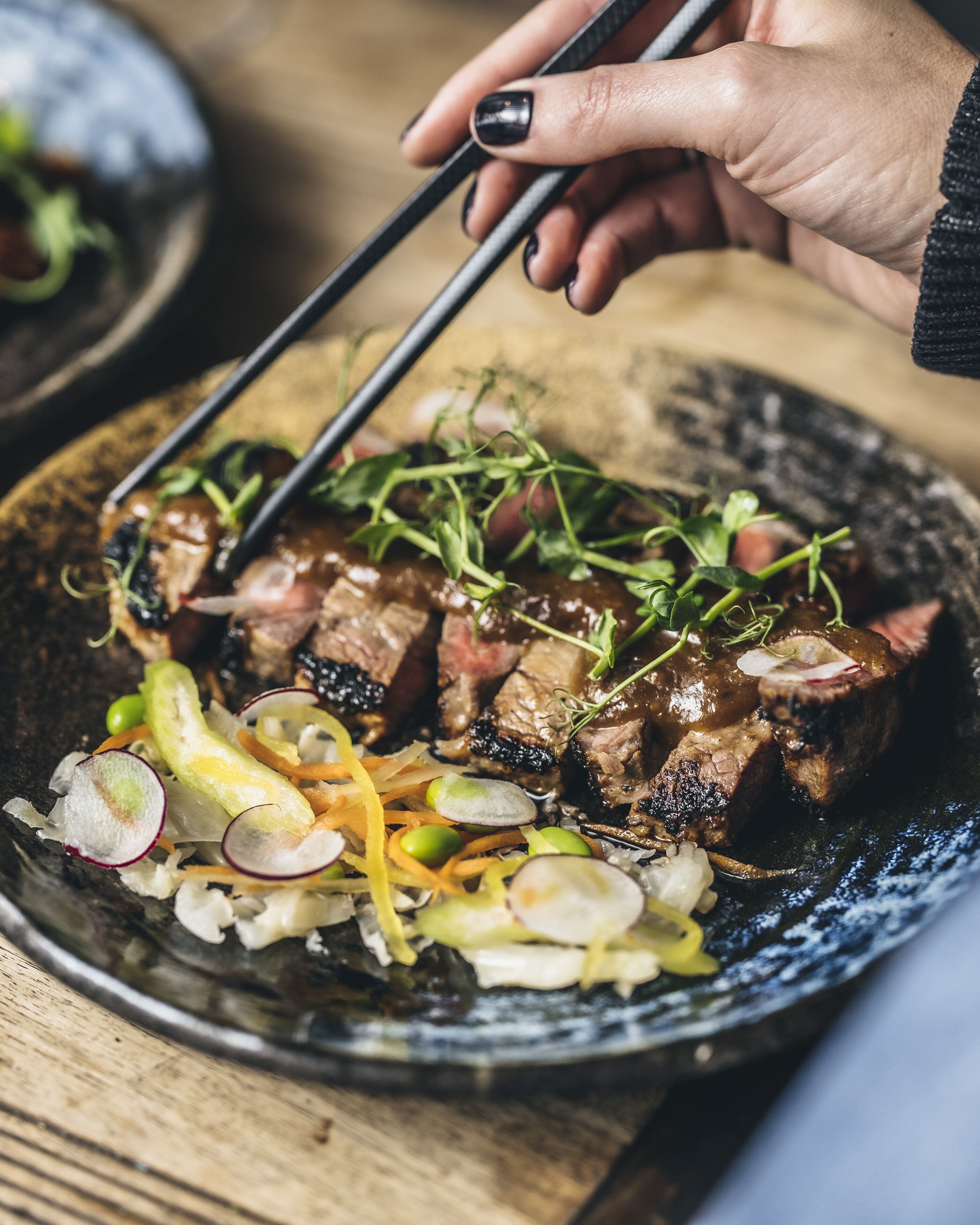 breakfast, lunch, dinner served; local cuisine