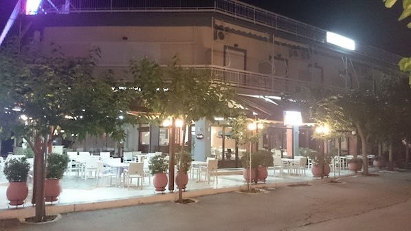 Front of property – evening/night
