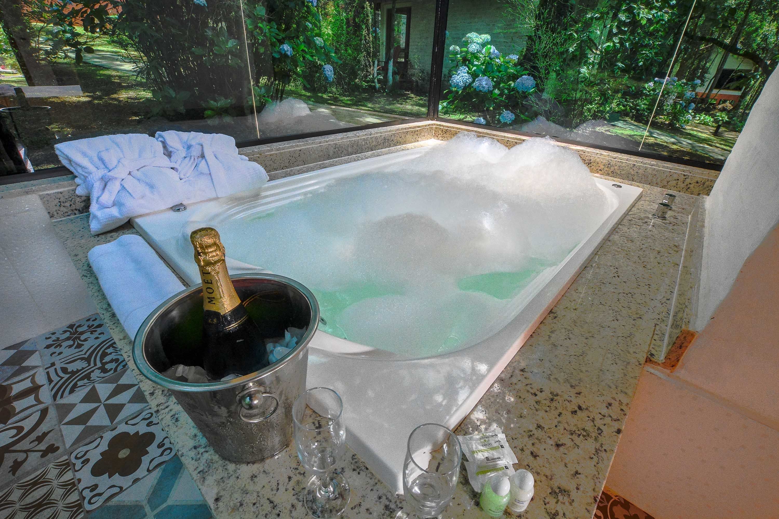 Chale Prime com Hidro 37m | Privat bubbelpool