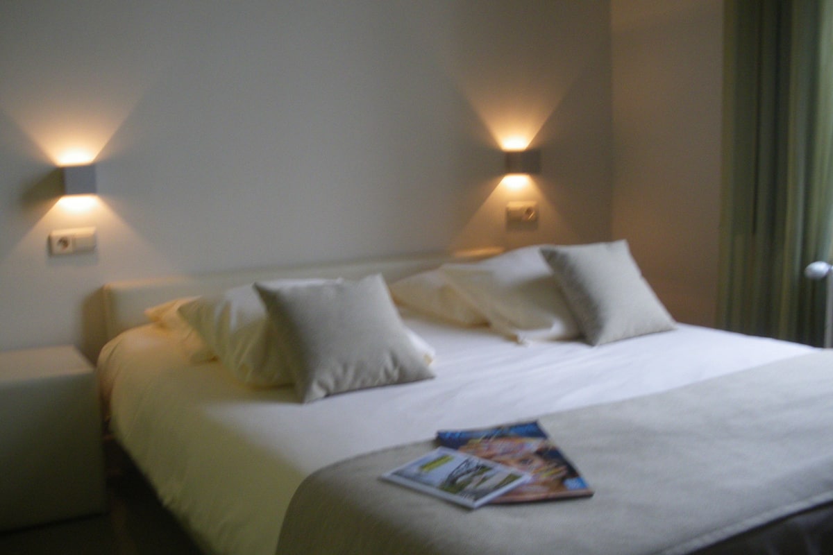 desk, blackout curtains, soundproofing, iron/ironing board