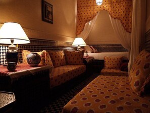 Deluxe-Doppelzimmer (Fassi Room) | Wohnbereich