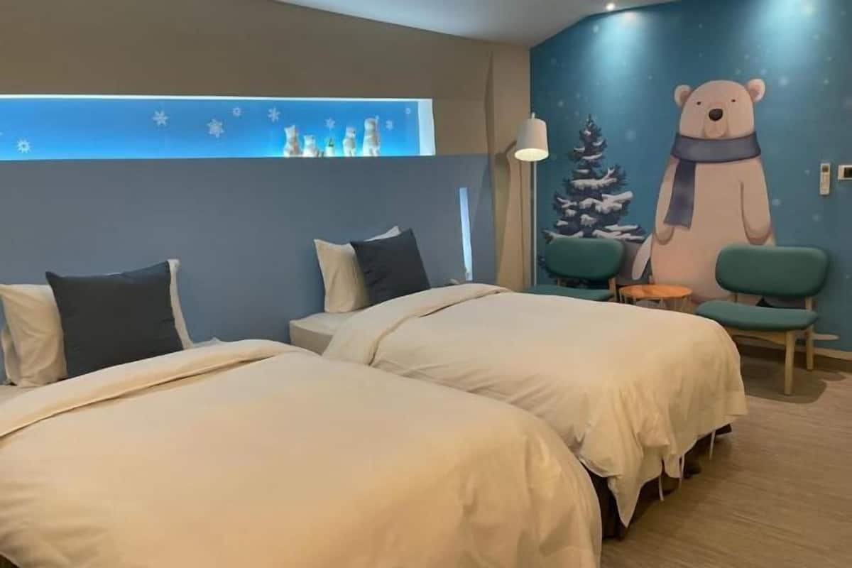 1 chambre, literie de qualité supérieure, couette en duvet d'oie