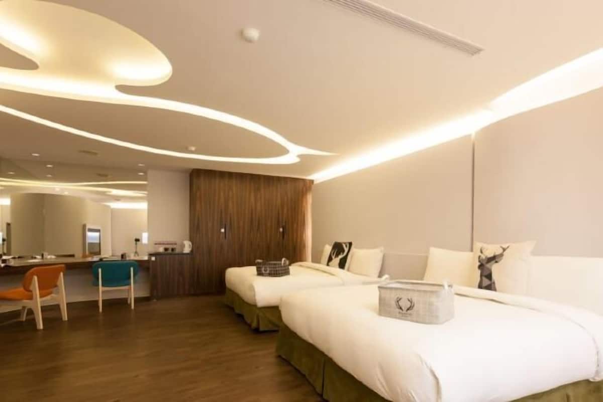 1 chambre, literie de qualité supérieure, couette en duvet d'oie