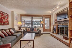 Condo, 2 Bedrooms | Living area | Flat-screen TV, fireplace