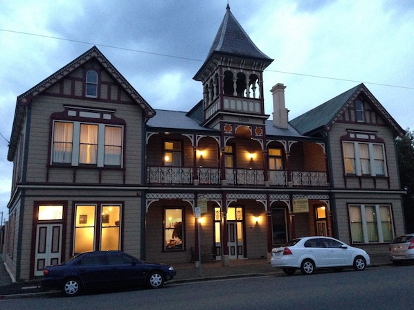 Front of property – evening/night