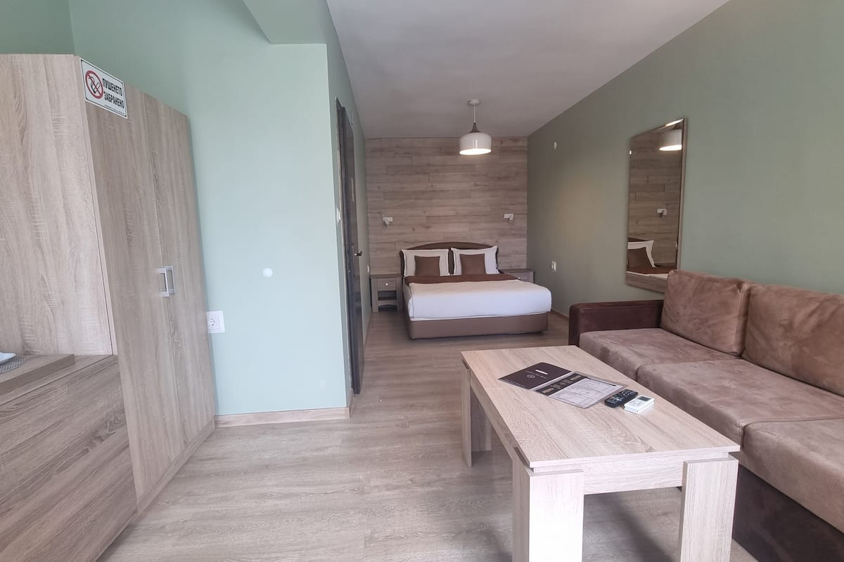 superior triple room, 1 queen bed with sofa bed, garden view | 1 bedroom, blackout curtains, iron/ironing board, free wifi