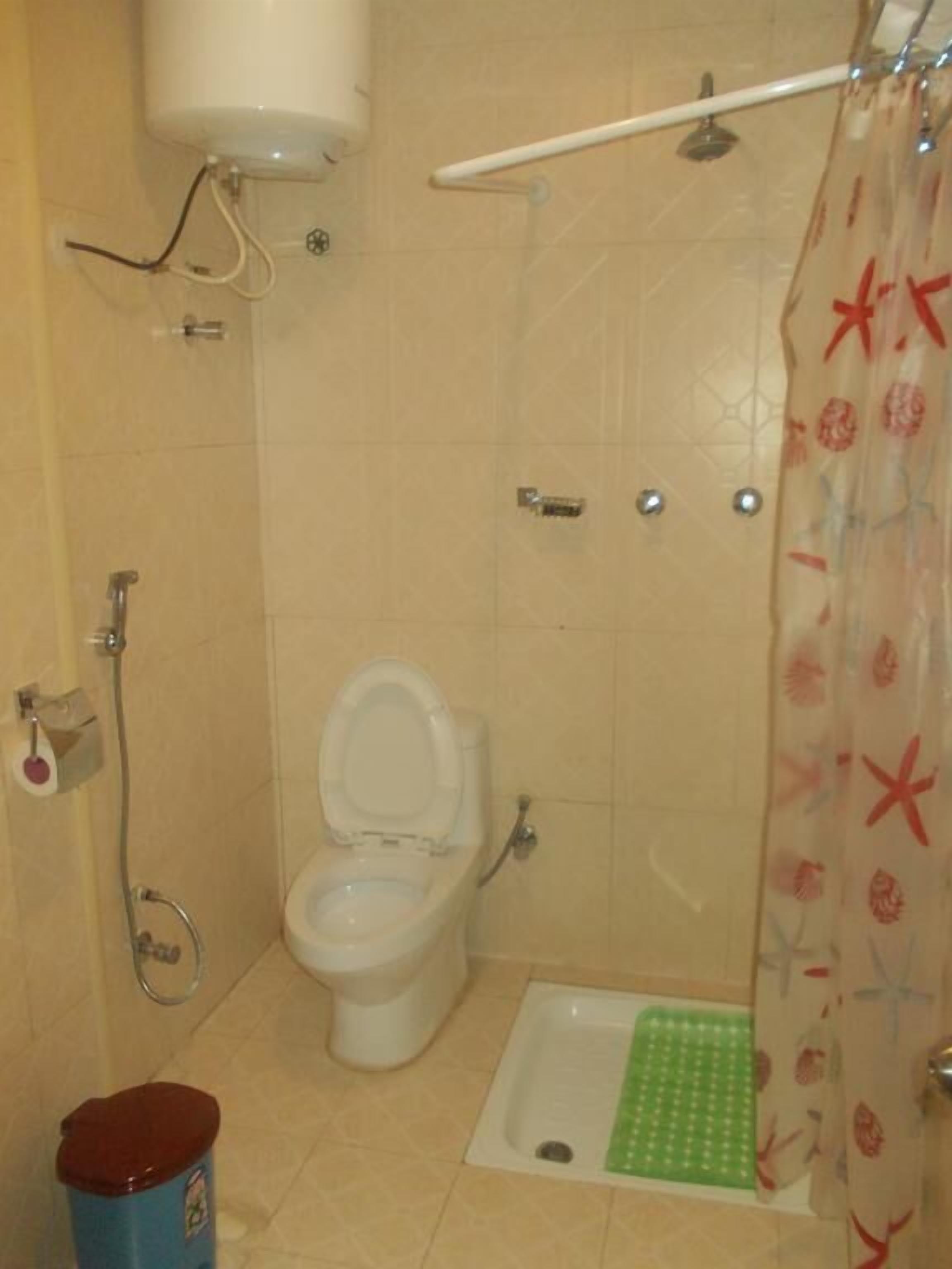 standard twin room | bathroom | shower, free toiletries, hair dryer, towels