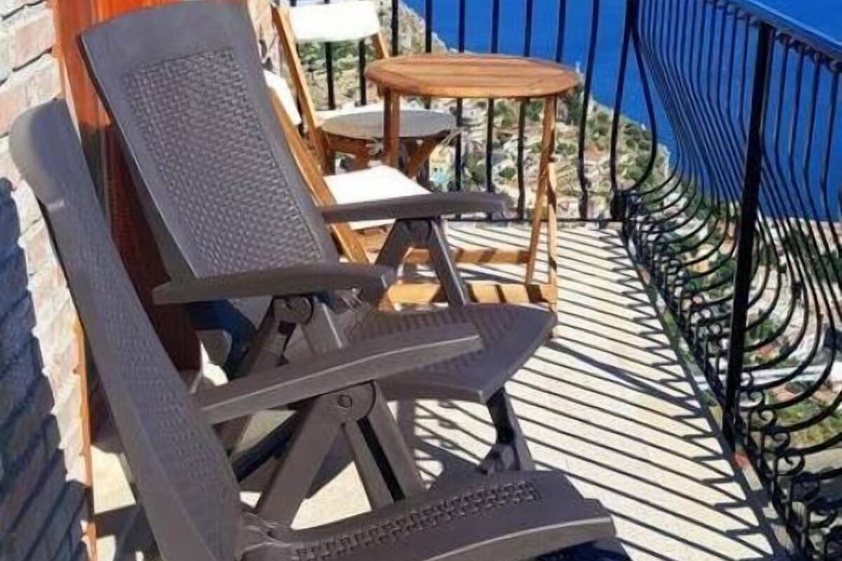 Economy Double Room, Balcony, Partial Sea View | Desk, soundproofing, WiFi (free), bed sheets