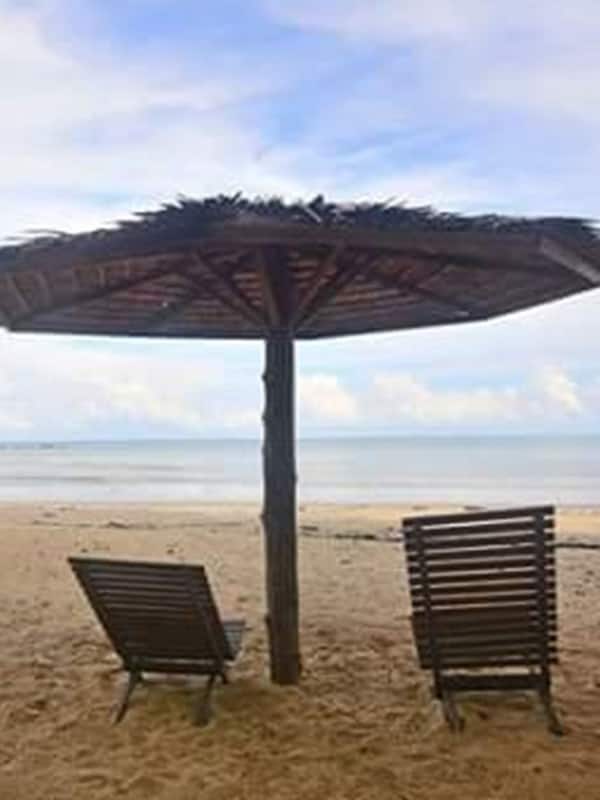 On the beach